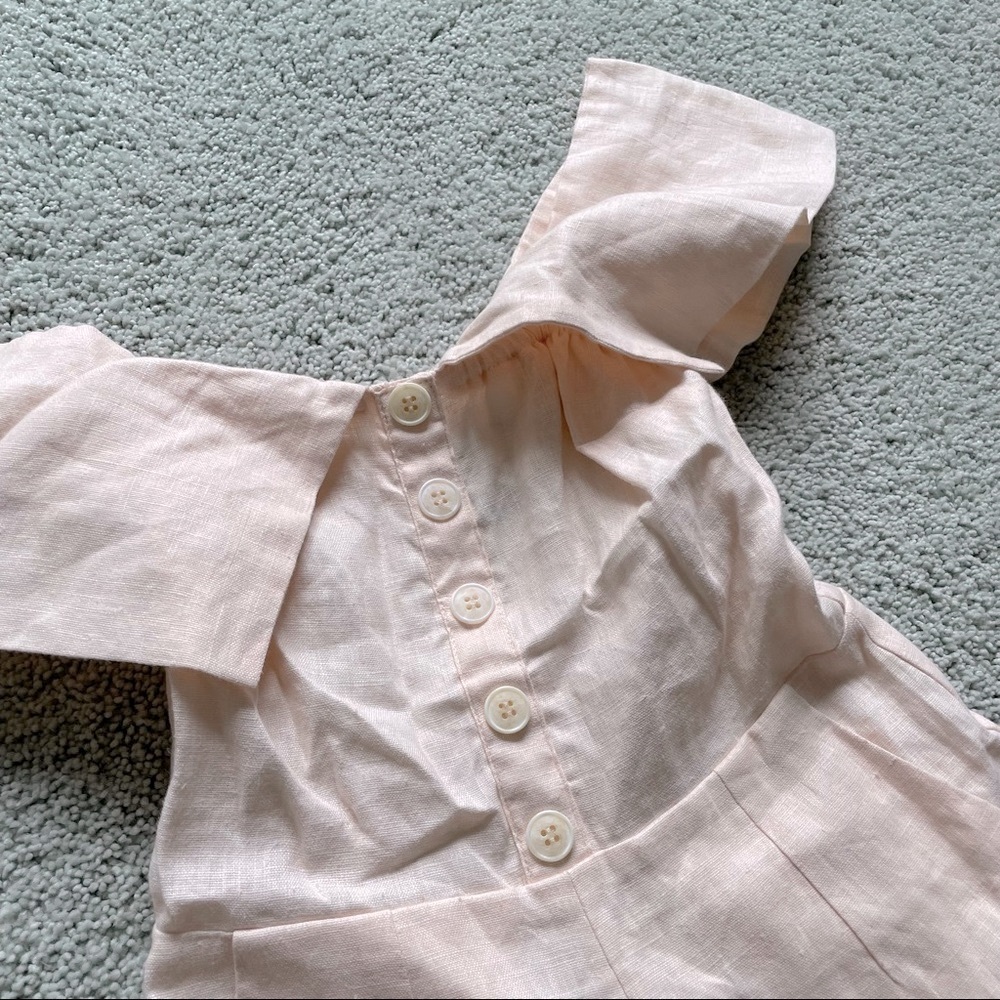 REFORMATION Frankie Jumpsuit Romper NWOT sz.0 in Rose White - Picture 8 of 9